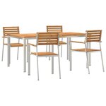 vidaXL Ensemble de salle à manger de jardin 5 Pièces
