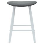 vidaXL Chaises de salle à manger 2 Pièces Blanc 46 x 37 x 63 cm