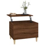 vidaXL Table basse Chêne marron 60x44 5x45 cm Bois d'ingénierie