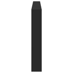 vidaXL Armoire tête de lit avec LED noir 220x17x102 cm