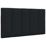 vidaXL Lit avec matelas Hanko noir 90x190 cm tissu