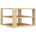 vidaXL Table basse chêne sonoma 58x58x40 cm bois d'ingénierie