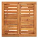 vidaXL Ensemble de bar de jardin 5 Pièces marron bois massif acacia rotin