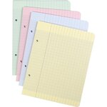 Etui de 100 Feuillets mobiles couleur 17x22cm 200p (25x4 coul.assorties) séyès CLAIREFONTAINE