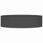 vidaXL Cache-pot de jardin Noir 80 x 80 x 20 cm Acier