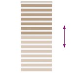 vidaXL Store zèbre marron sable largeur du tissu 100 9 cm polyester