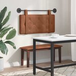 vidaXL Tête de lit suspendue Marron PU antique