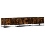 vidaXL Meuble TV chêne fumé 210x35x41 cm bois d'ingénierie