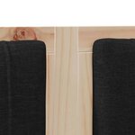 vidaXL Tête de lit capitonnée Marron 160 cm Pin massif