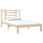 vidaXL Cadre de lit sans matelas 90x200 cm bois de pin massif