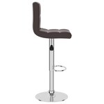 vidaXL Tabouret de bar Marron Similicuir