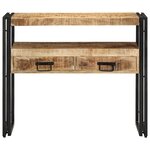 vidaXL Table console Marron 90 x 33 x 75 cm bois de manguier massif