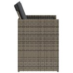 vidaXL Ensemble à manger de jardin 5 Pièces coussins gris résine tressée