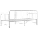 vidaXL Cadre de canapé-lit extensible sans matelas blanc 90x200 cm