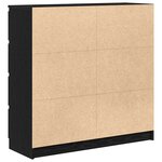 vidaXL Buffet chêne noir 100x35x99 cm bois d'ingénierie