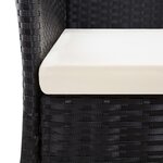 vidaXL Mobilier d'extérieur 9 Pièces Résine tressée et bois d'acacia Noir