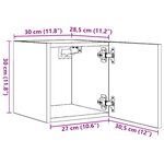 vidaXL Meuble TV mural Gris béton 30 5x30x30 cm