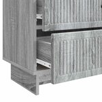 vidaXL Cabinet de chevet avec tiroir Sonoma gris 62 x 34 5 x 47 5 cm