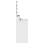 vidaXL Table de Toilette Blanc 50 x 41 x 140 cm Bois d'ingénierie