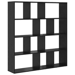 vidaXL Bibliothèque Chêne noir 132 x 29 x 141 5 cm Bois d'ingénierie