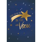 Carte anniversaire etoile filante - draeger paris