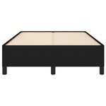vidaXL Cadre de lit sans matelas noir 120x190 cm tissu