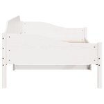vidaXL Cadre de lit sans matelas blanc 90x190 cm bois de pin massif