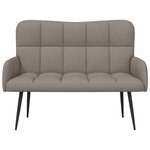 vidaXL Sofa 2 places Taupe 115 x 61 x 87 cm Tissu
