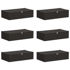 vidaXL Boîte de rangement 6 pc Tissu intissé 70 x 40 x 18 cm 50 4 L