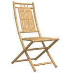 vidaXL Chaises pliables de jardin lot de 8 46x66x99 cm bambou