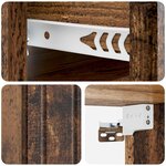 vidaXL Cabinet de chevet mural Bois ancien 33 x 34 5 x 24 cm