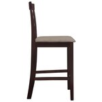 vidaXL Tabourets de bar 2 Pièces Marron Tissu