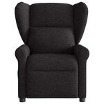 vidaXL Fauteuil de massage inclinable Noir Tissu