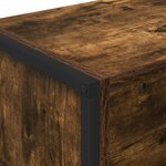 vidaXL Bibliothèque Chêne Fumé 80 x 30 x 155 cm Bois d'ingénierie