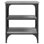 vidaXL Table d'appoint Sonoma gris 40x42x50 cm Bois d'ingénierie