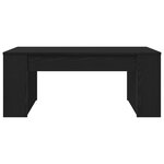 vidaXL Table basse Chêne Noir 102x55x42 cm Bois d'ingénierie