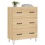 vidaXL Buffet chêne sonoma 69 5x34x90 cm bois d'ingénierie