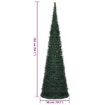 vidaXL Sapin de Noël artificiel pré-éclairé avec guirlandes vert 150cm