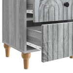vidaXL Cabinet de chevet avec tiroir Sonoma gris 43 x 34 5 x 48 cm
