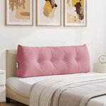 vidaXL Coussin de Dos Rose 120 x 24 x 50 cm Velours