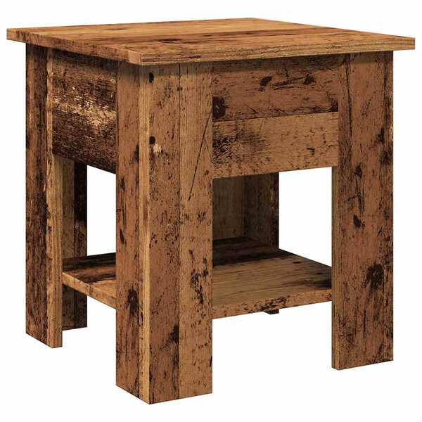vidaXL Table basse vieux bois 40x40x42 cm bois d'ingénierie