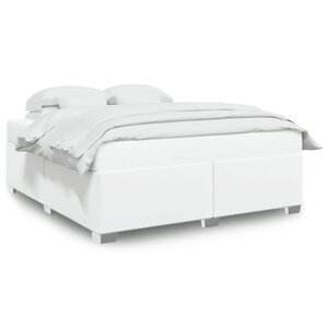 vidaXL Cadre de lit sans matelas blanc 180x200 cm similicuir