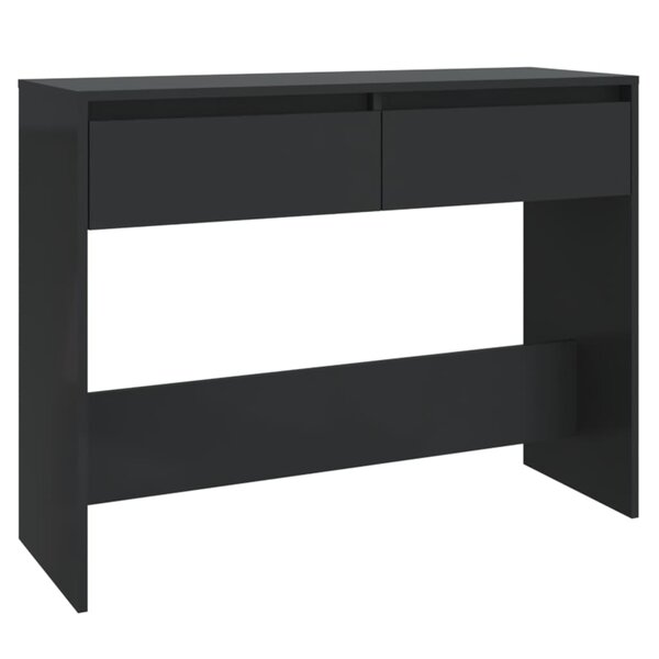vidaXL Table console noir 100x35x76 5 cm bois d'ingénierie
