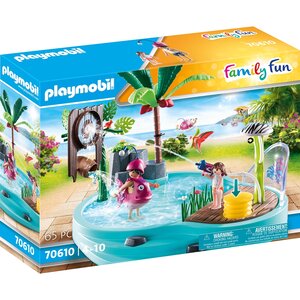 PLAYMOBIL 70610 - Family Fun Piscine avec jet d'eau