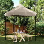 vidaXL Tente de réception pliable escamotable taupe 200x200x306 cm