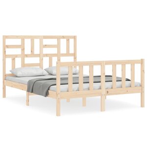 vidaXL Cadre de lit sans matelas 140x190 cm bois de pin massif