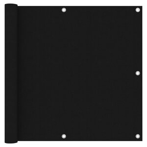 vidaXL Écran de balcon Noir 90x400 cm Tissu Oxford