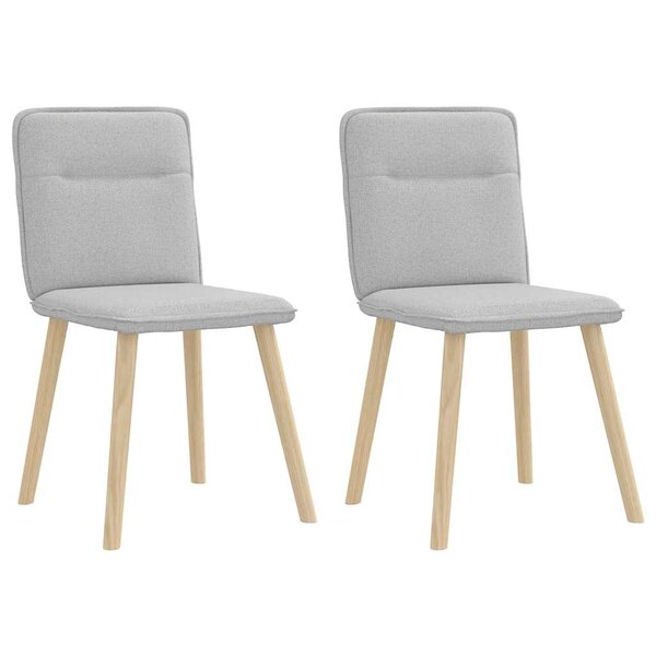 vidaXL Chaises à manger lot de 2 gris nuage tissu
