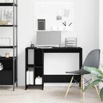 vidaXL Bureau Chêne noir 102 5 x 35 x 75 cm Bois d'ingénierie