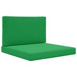 vidaXL Coussin de canapé d'extérieur Polyester Vert 80 x 80 cm
